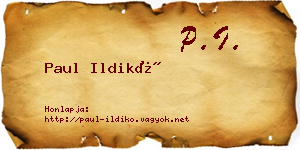 Paul Ildikó névjegykártya